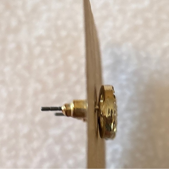 Fashion Gold-Tone Crescent Moon Earrings - Picture 2 of 2